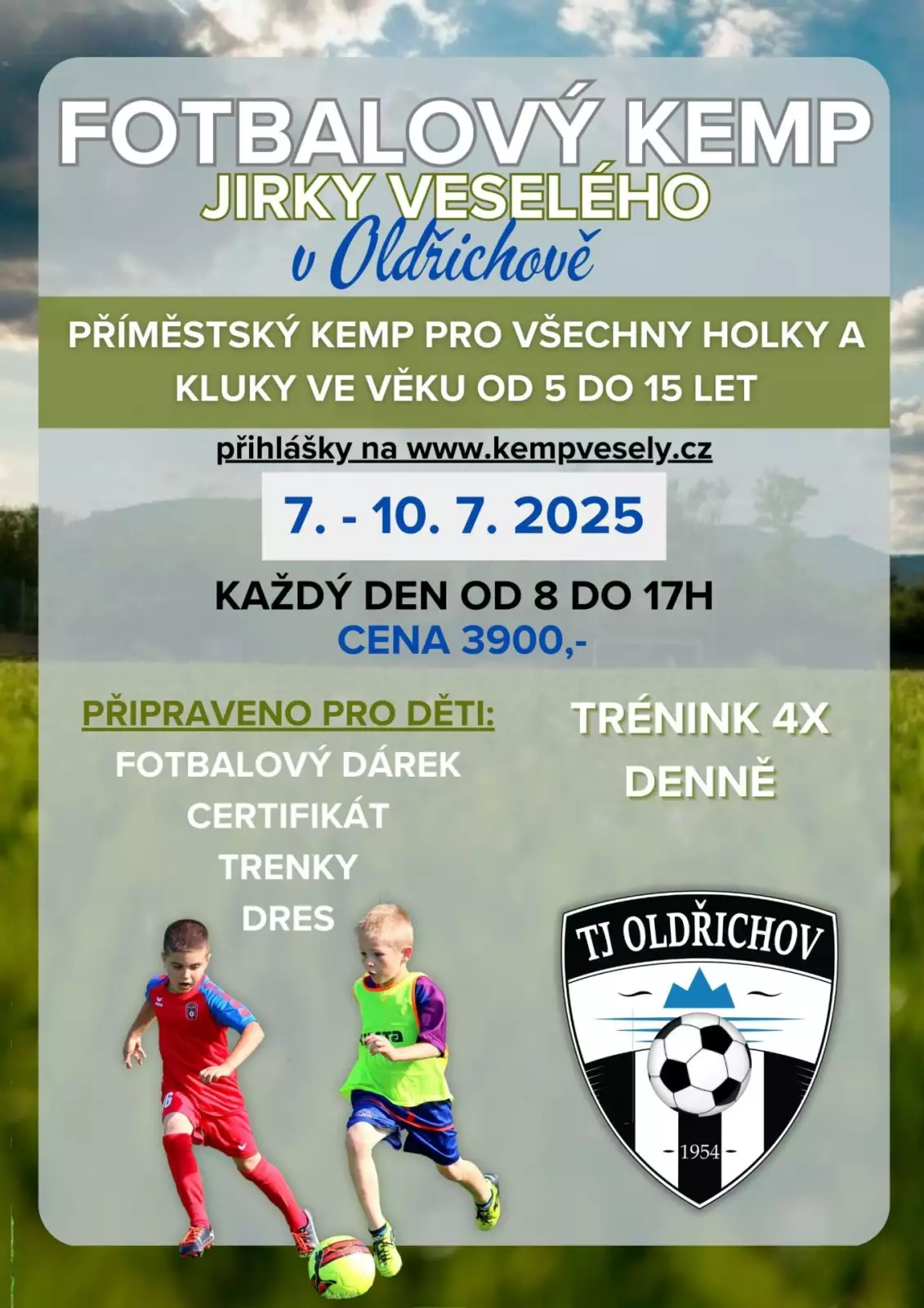 Fotbalový kemp Jirky Veselého